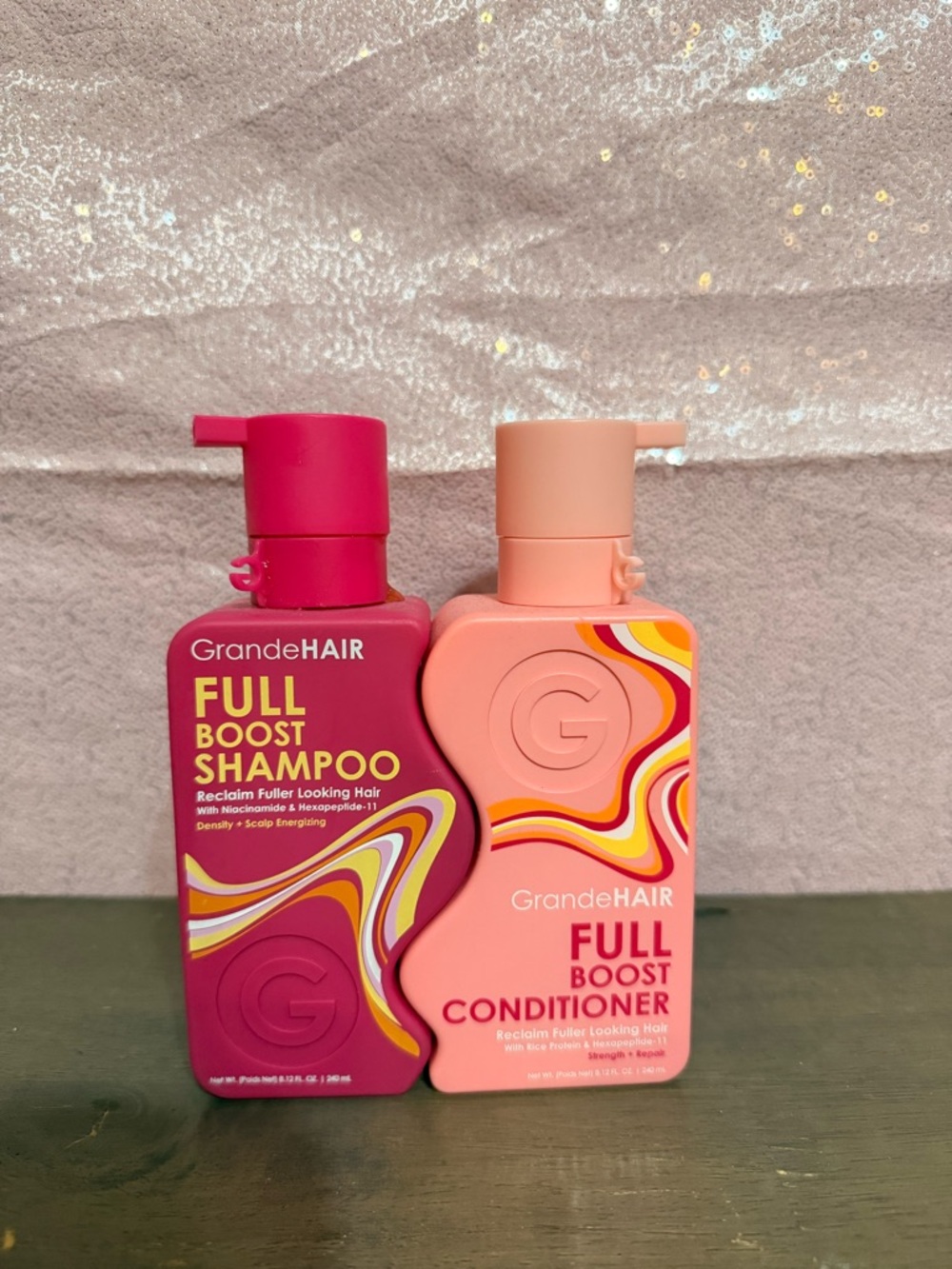 Full Boost Shampoo & Conditioner Set - Pink & Peach